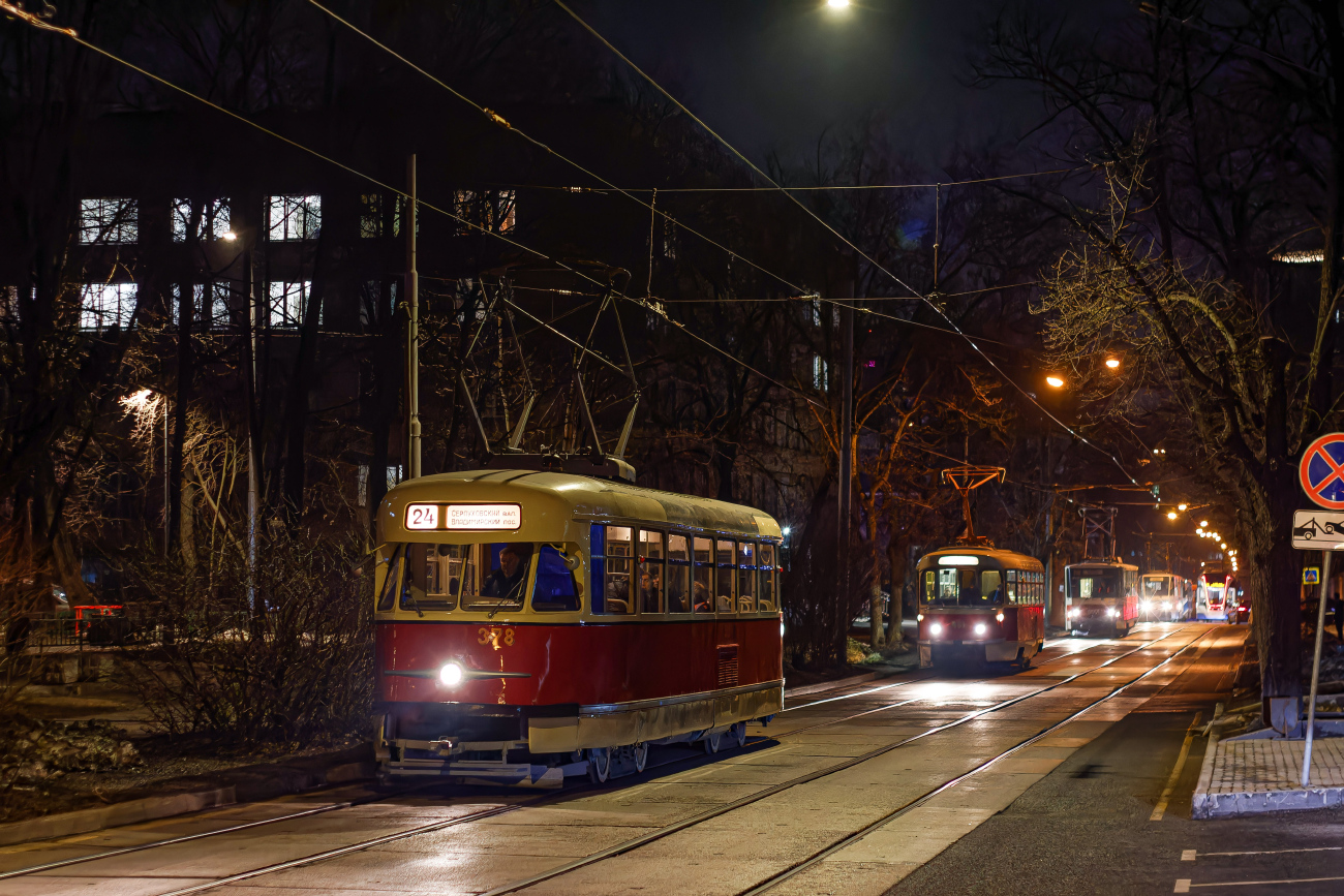 Москва, Tatra T2SU № 378; Москва — Празднование 125-летия московского трамвая (репетиции парада 29.03.2024 и 03.04.2024, парад и выставка трамваев 06.04.2024)