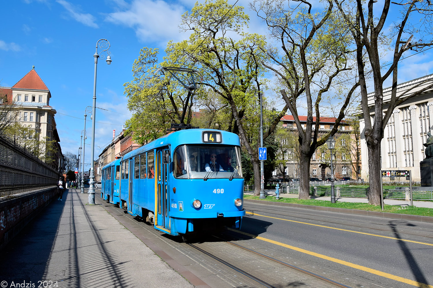 Загреб, Tatra T4YU № 490