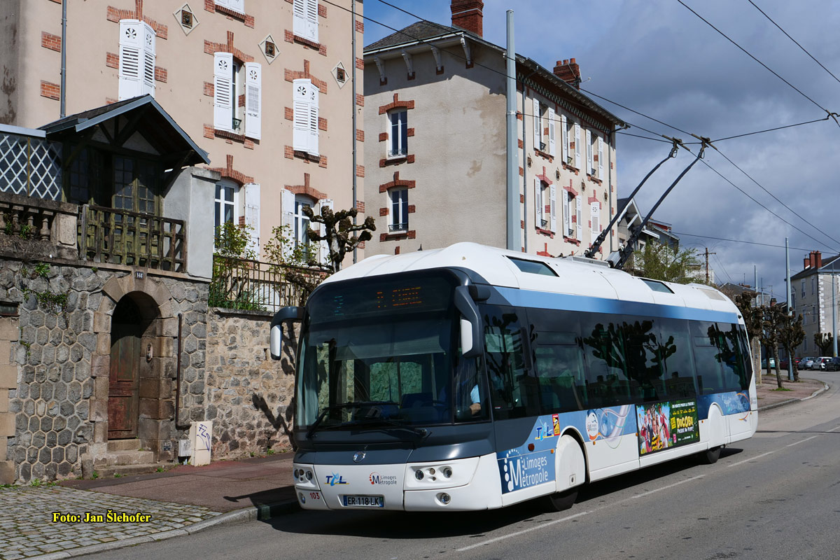 Limoges, Irisbus Cristalis ETB 12 # 103