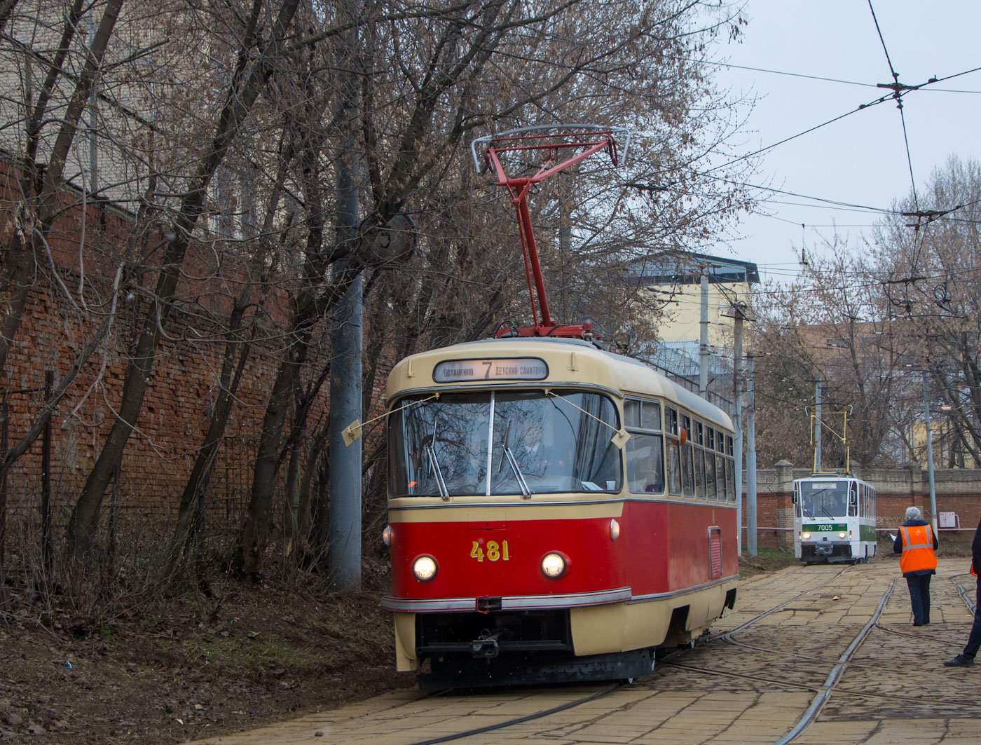 莫斯科, Tatra T3SU (2-door) # 481; 莫斯科 — Celebrating the 125th anniversary of the Moscow tram (parade rehearsals on 03/29/2024 and 04/03/2024, parade and tram exhibition on 04/06/2024)