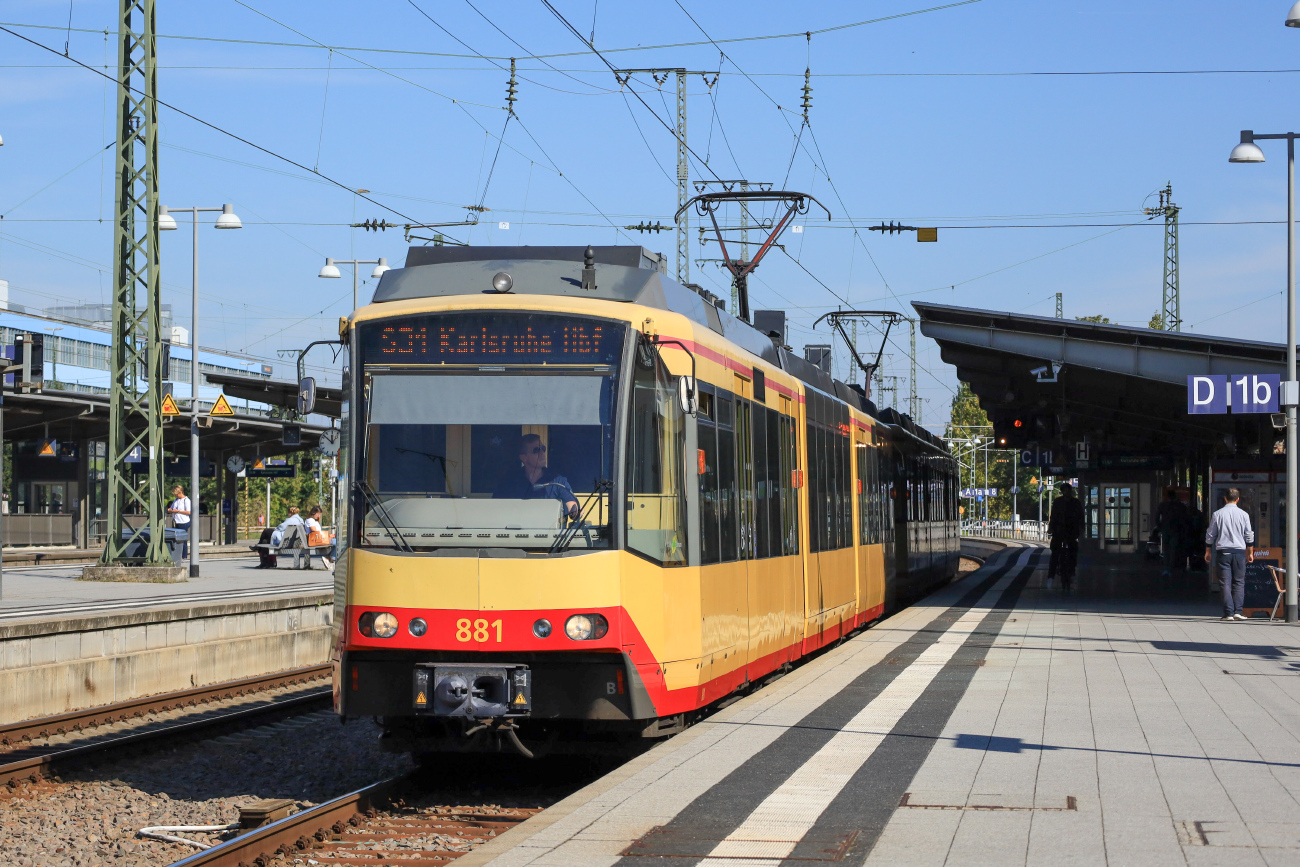 Karlsruhe, Siemens GT8-100D/M-2S č. 881