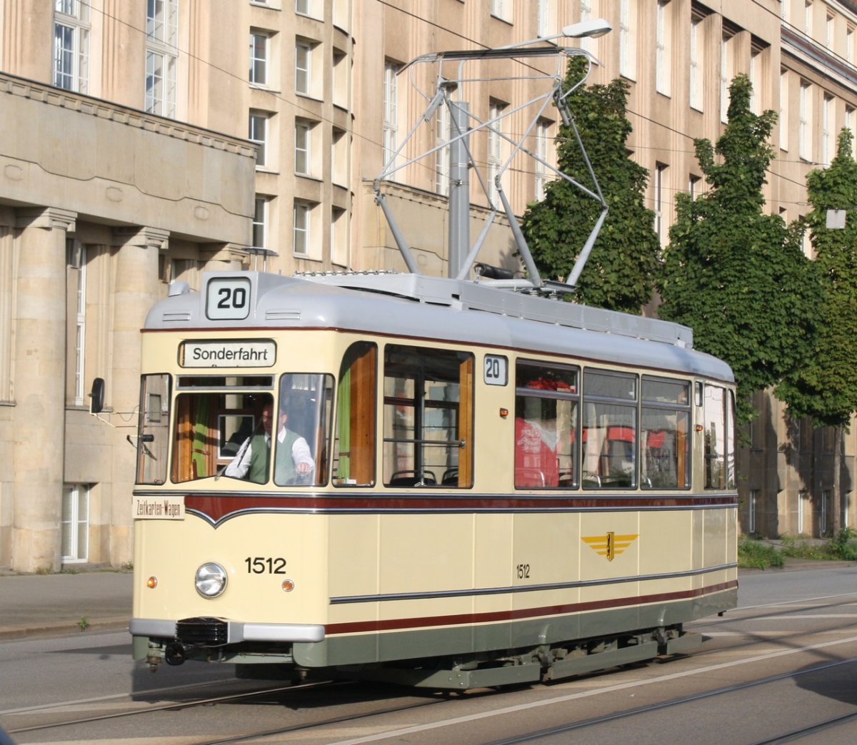 Дрезден, Gotha T59E № 1512 (201 311); Дрезден — 150 лет трамвайному движению в Дрездене (24.09.2022)