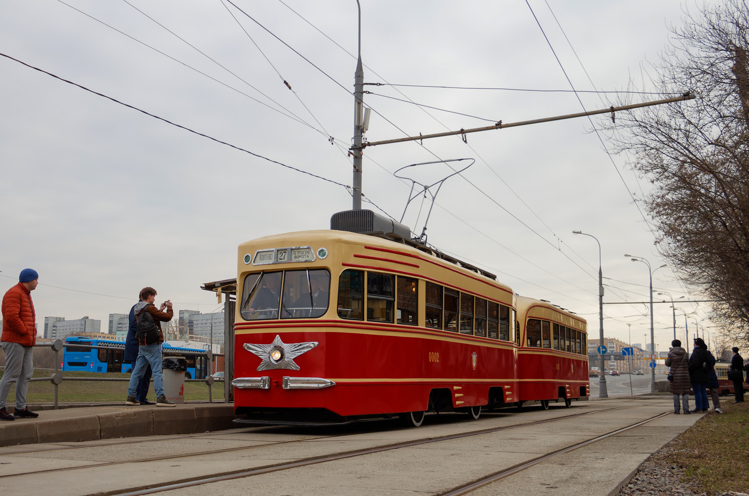 Moscow, KTM-1 № 0002; Moscow — Celebrating the 125th anniversary of the Moscow tram (parade rehearsals on 03/29/2024 and 04/03/2024, parade and tram exhibition on 04/06/2024)