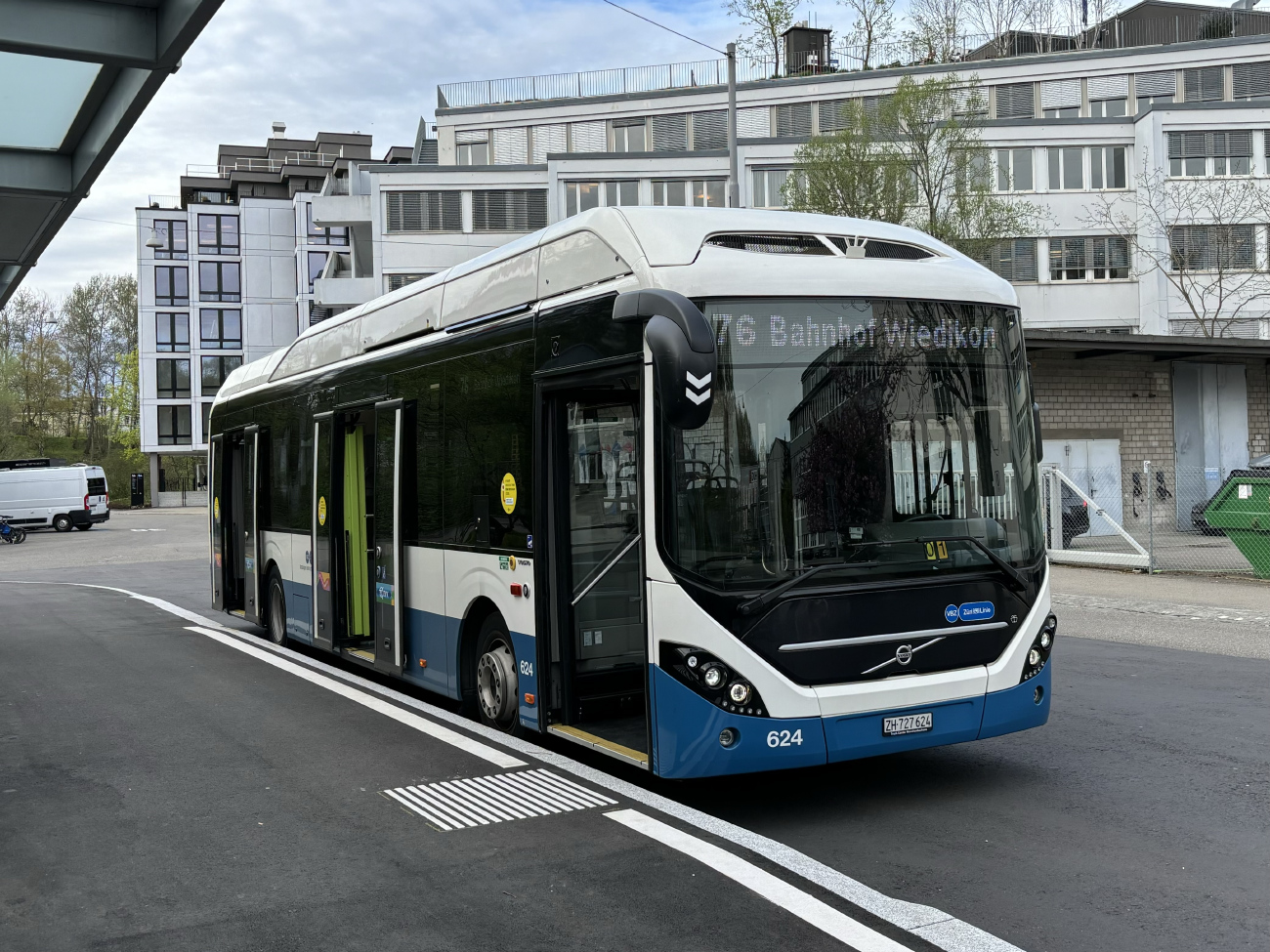 Цюрих, Volvo 7900EH № 624
