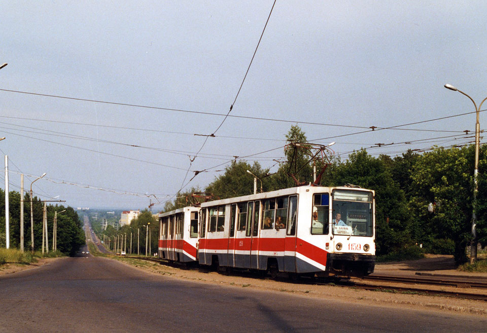 Уфа, 71-608К № 1159; Уфа — Исторические фотографии; Уфа — Трамвайная сеть — север; Уфа — Троллейбусная сеть — север