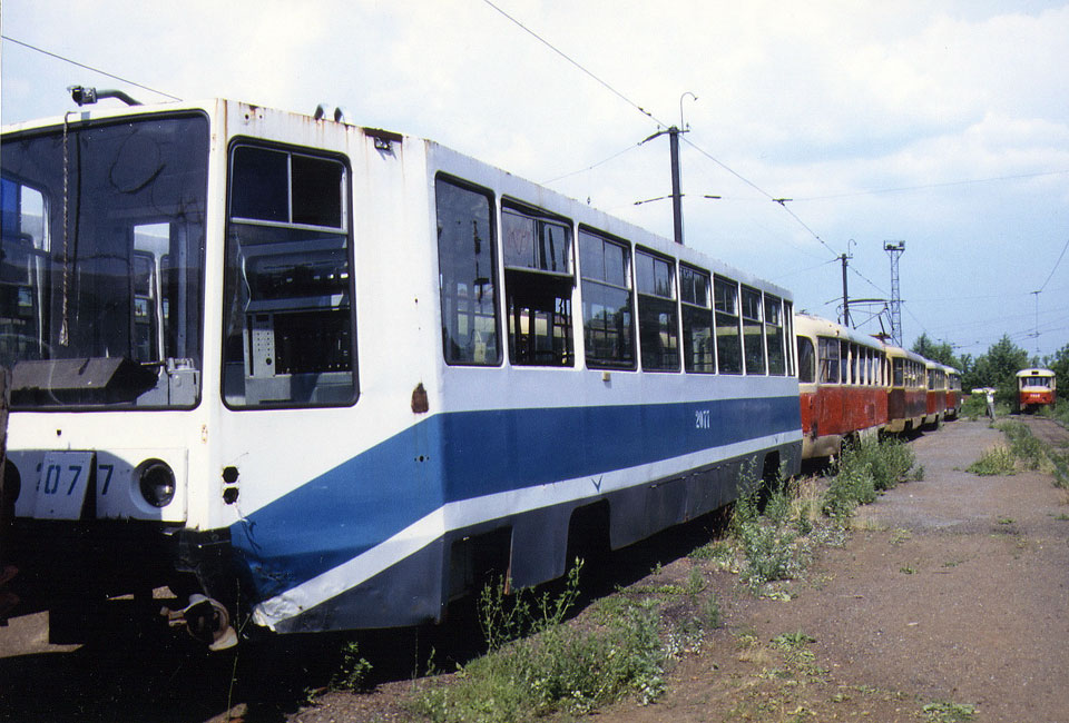 Ufa, 71-608K č. 2077; Ufa — Historic photos; Ufa — Tramway Depot No. 2 at Sevastopolskaya Street (closed)
