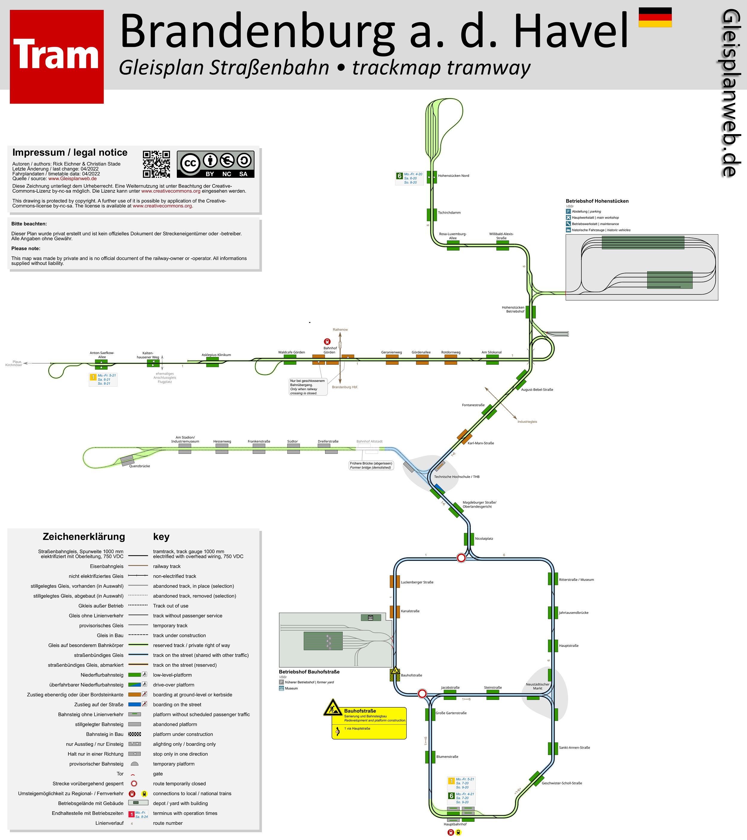 Brandenburg an der Havel — Maps • Netzpläne