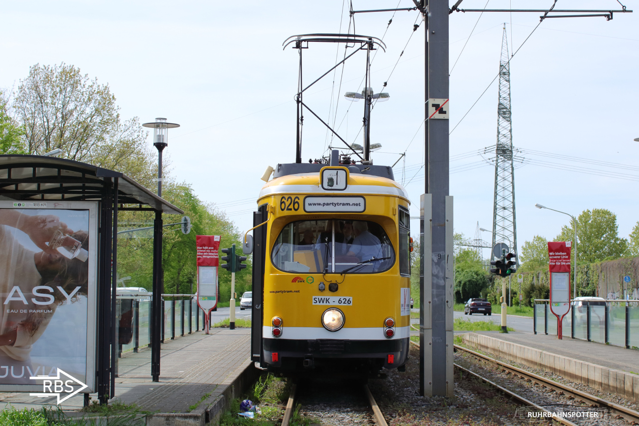 Krefeld, Duewag GT6ZR — 626