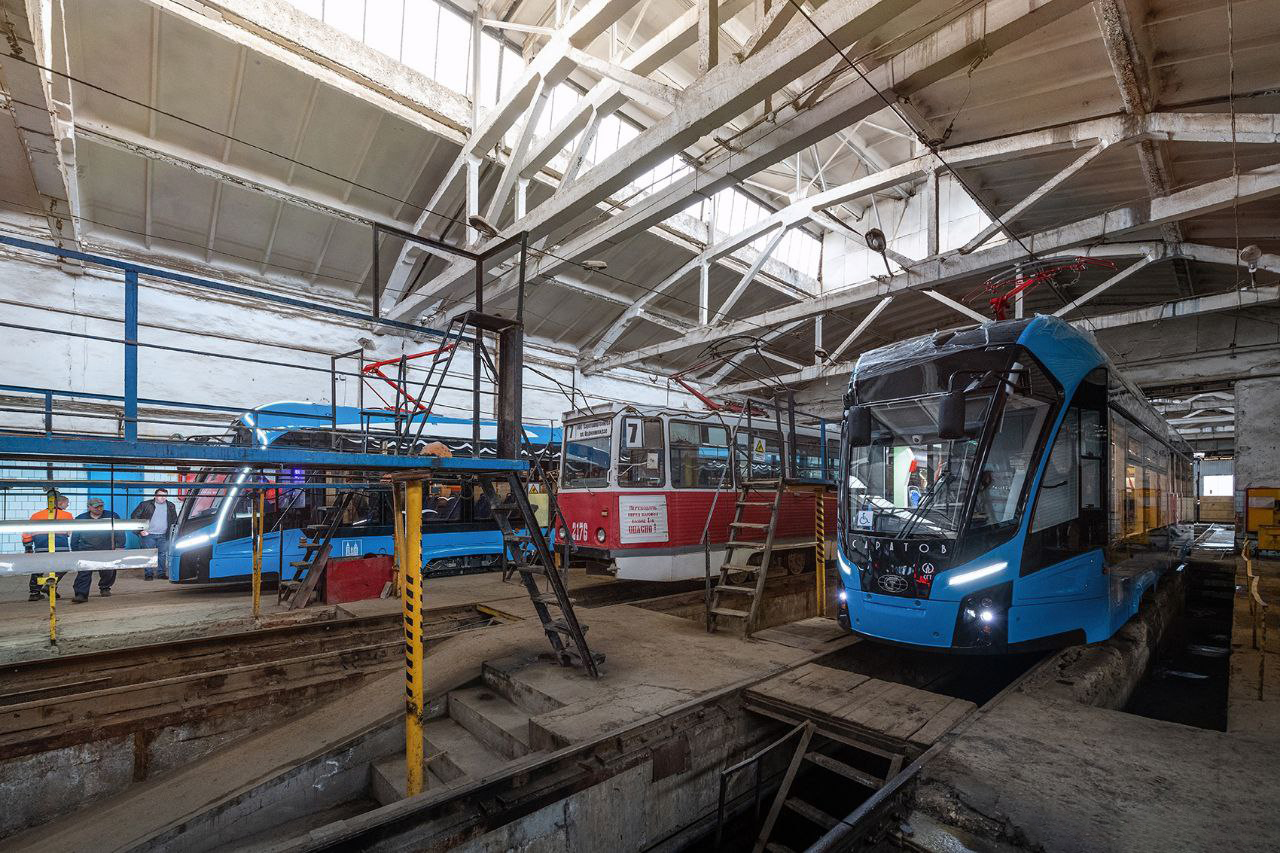 Saratov, 71-911EM “Lvyonok” č. Б/н-5; Saratov — Delivery of new trams — 2024