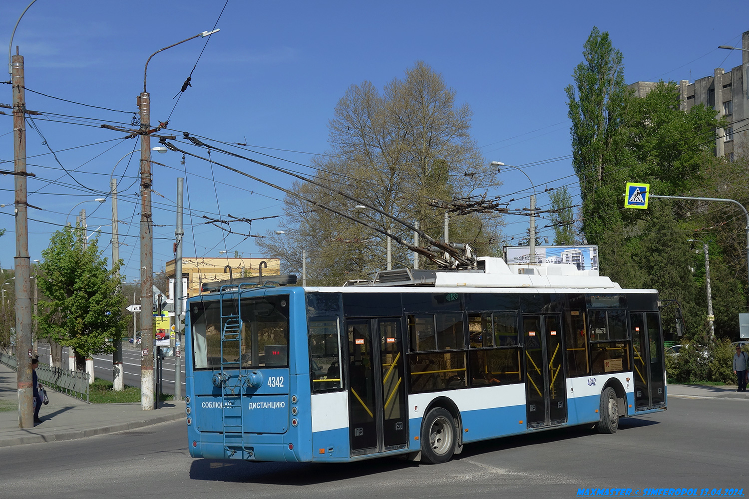 Crimean trolleybus, Bogdan T70110 № 4342