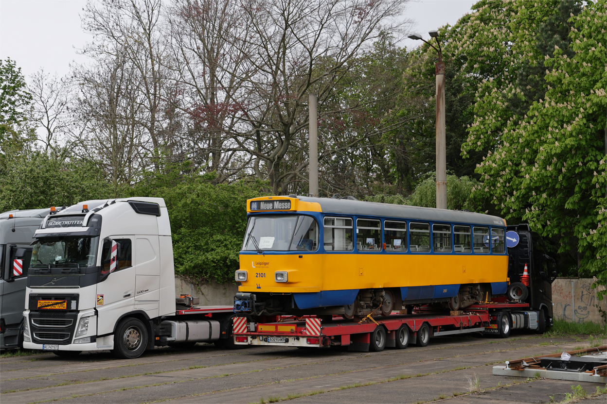 Лейпциг, Tatra T4D-M1 № 2101; Лейпциг — Отправка трамваев Tatra в Украину