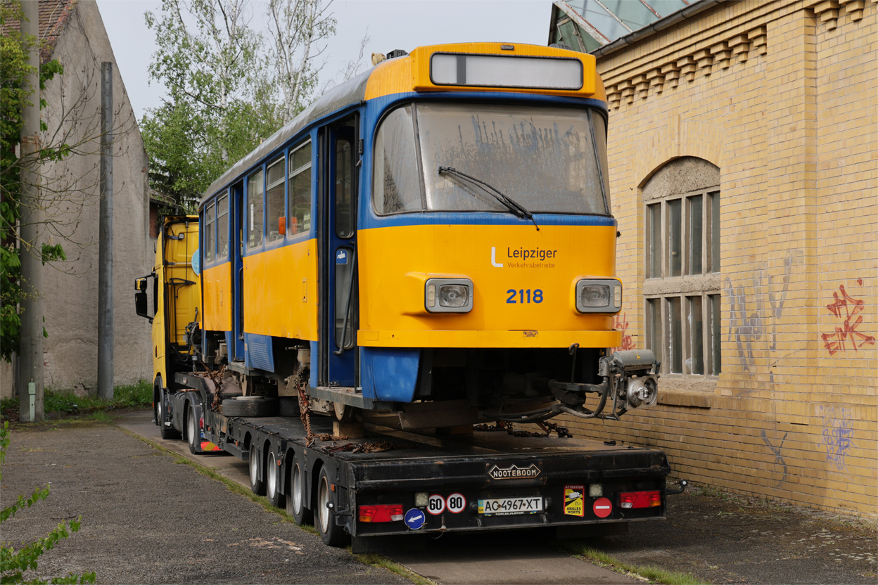 Leipzig, Tatra T4D-M1 # 2118; Leipzig — Handover of Tatra trams to Ukraine