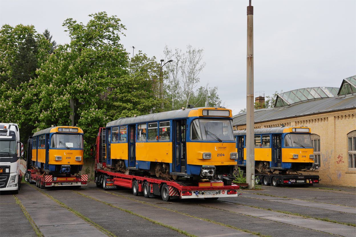 Lipcse, Tatra T4D-M1 — 2104; Lipcse — Handover of Tatra trams to Ukraine