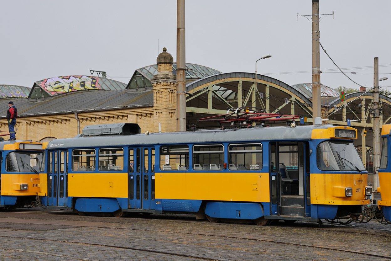 Лейпциг, Tatra T4D-M1 № 2111; Лейпциг — Отправка трамваев Tatra в Украину
