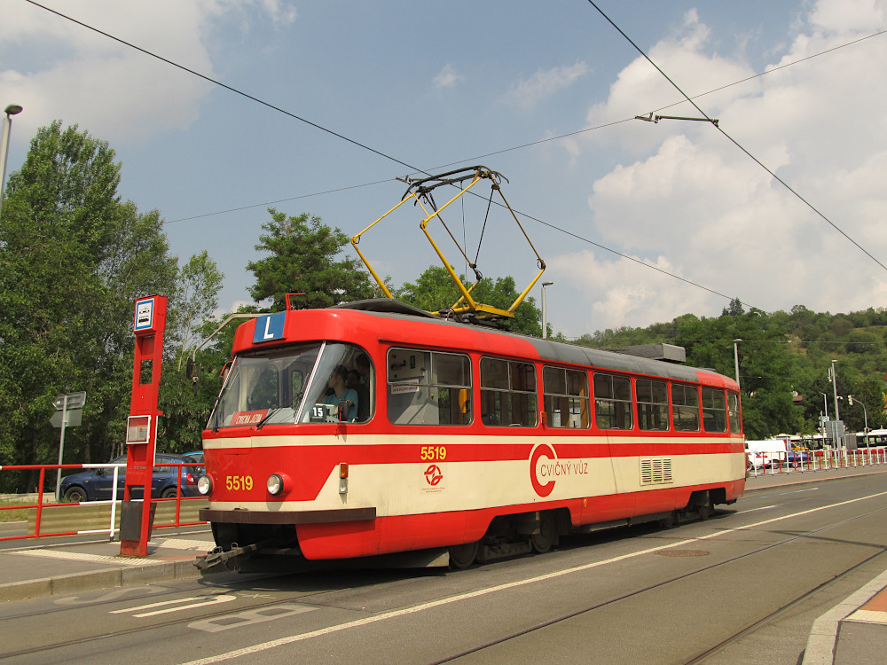 Прага, Tatra T3M № 5519