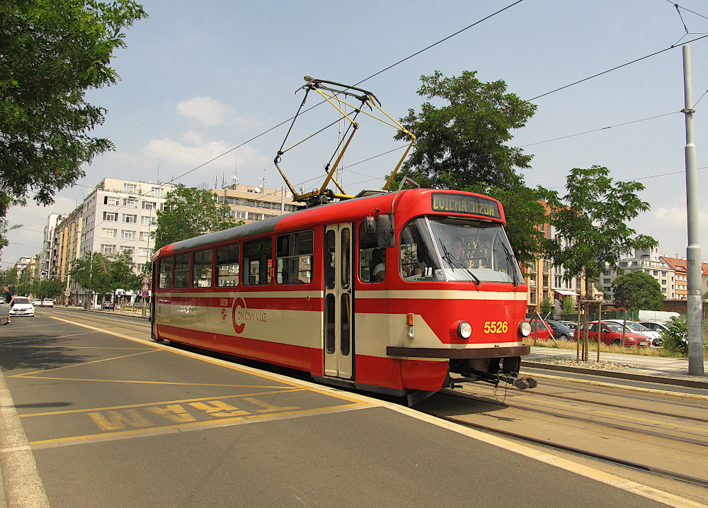 Прага, Tatra T3R.P № 5526