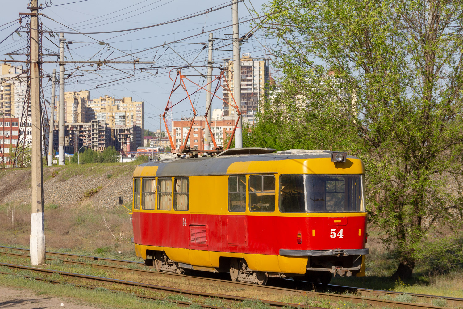 Volgograd, Tatra T3SU (2-door) Nr 54