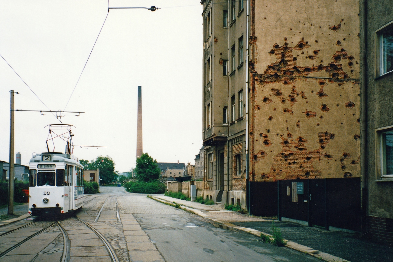 Плауэн, Gotha T57 № 63; Плауэн — Линия на Unterer Bahnhof (закрыта 30.03.2007)