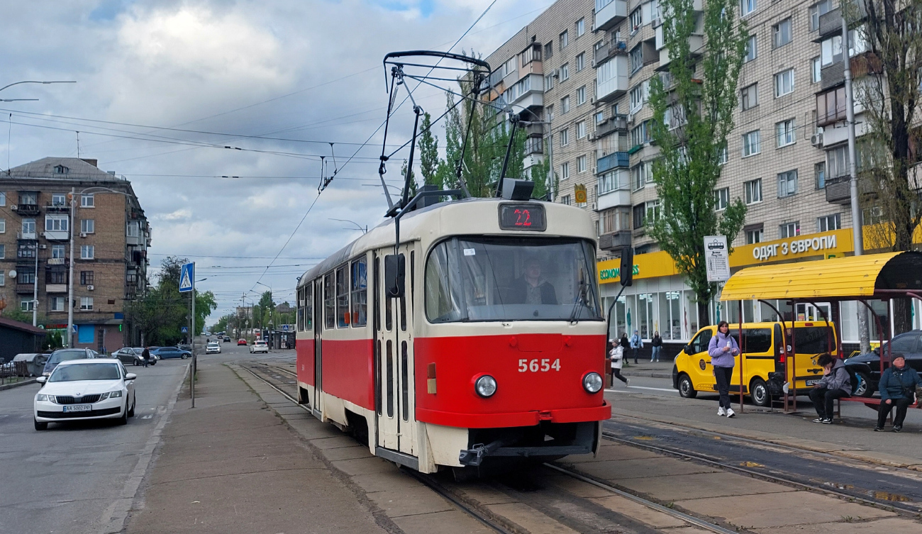 Kiev, Tatra T3SUCS N°. 5654