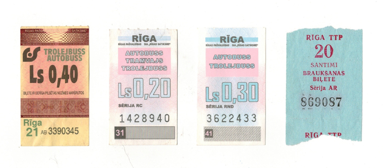 Рига — Проездные документы