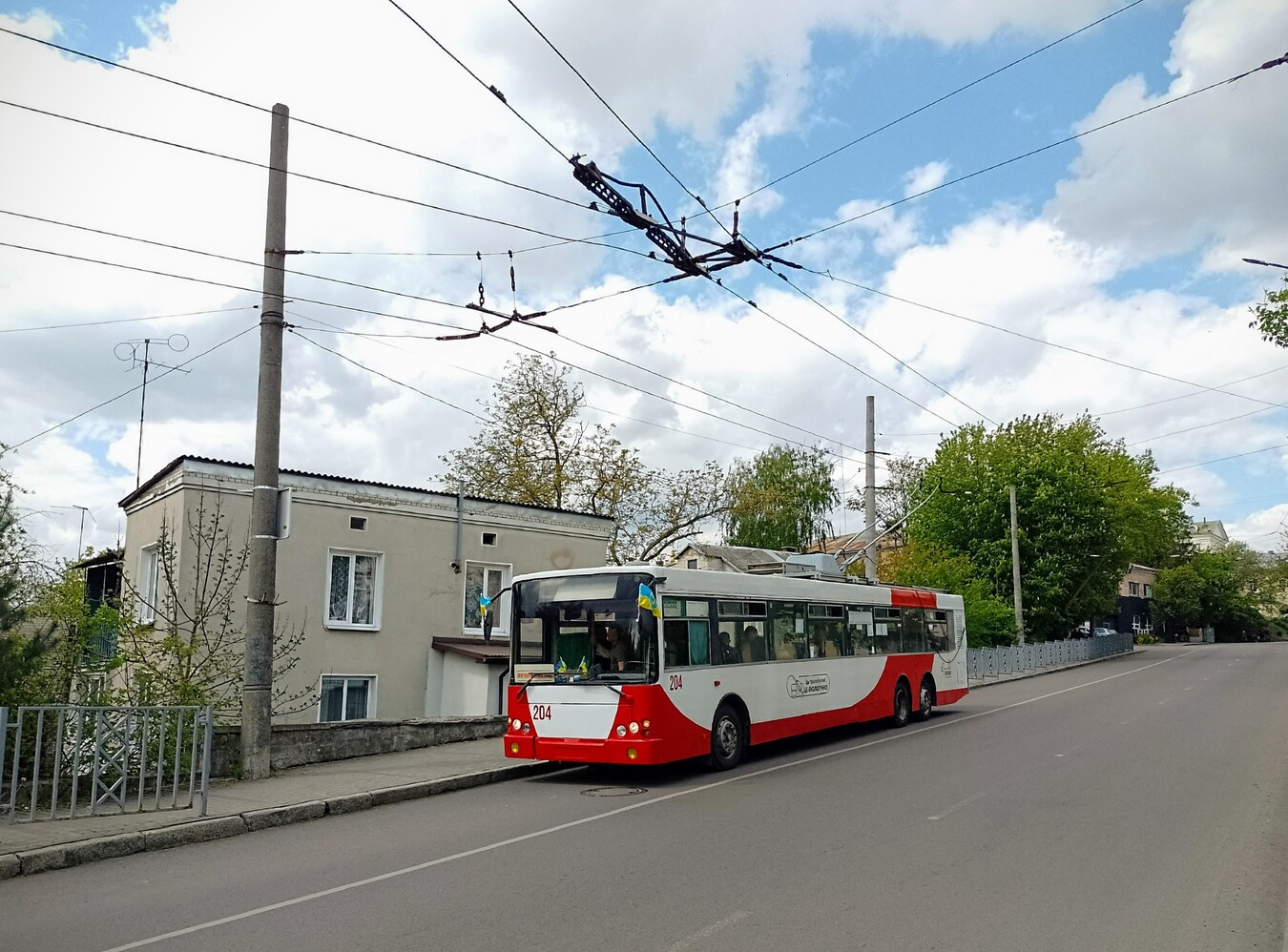 Łuck, Bogdan E231 Nr 204; Łuck — Trip on trolleybus Bogdan E231 #204 27.04.2024