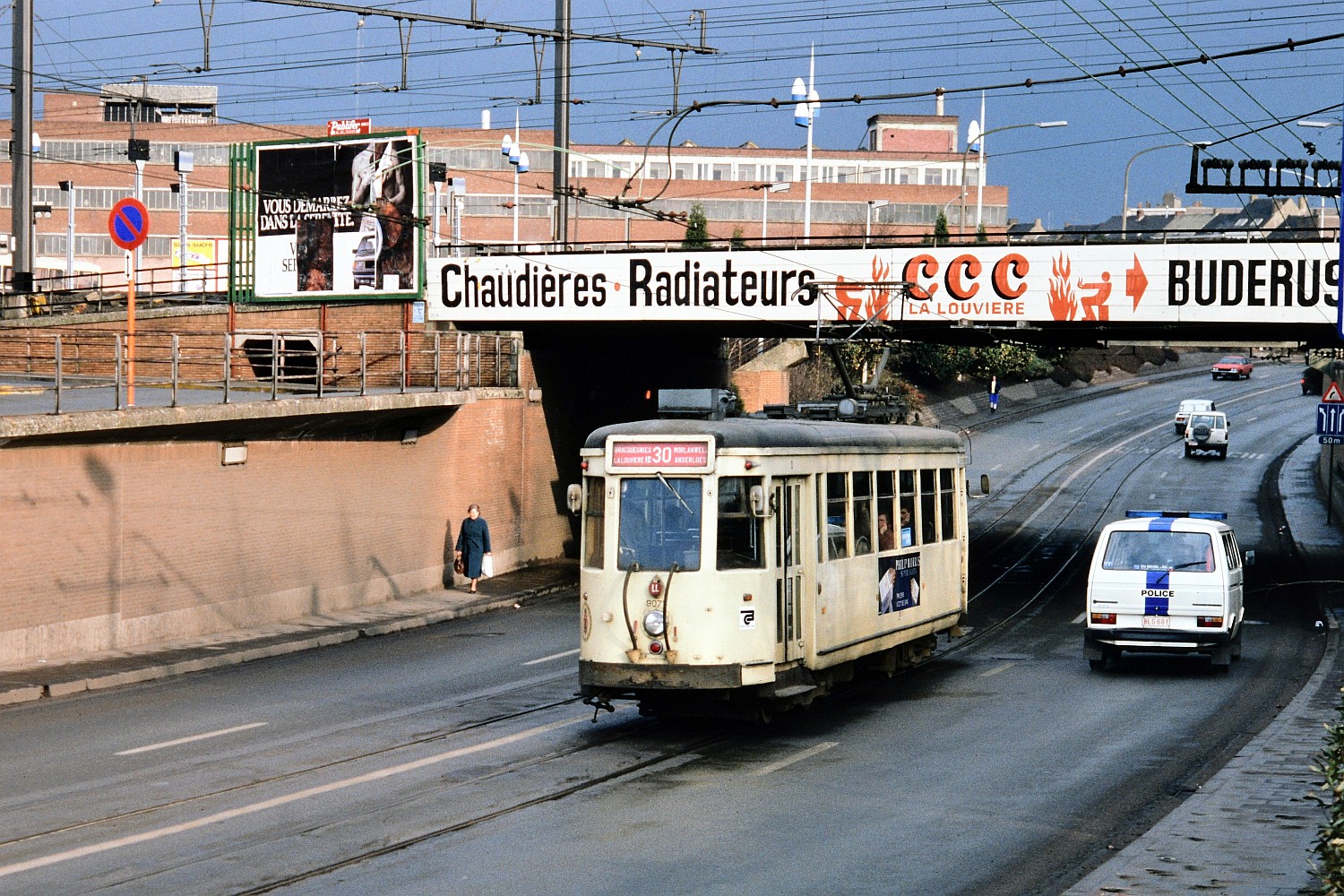 Charleroi, SNCV S motor car N°. 9071; Charleroi — Old Photos (SNCV)