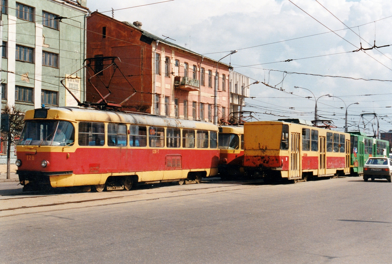 Тула, Tatra T3SU (двухдверная) № 126; Тула, Tatra T6B5SU № 327