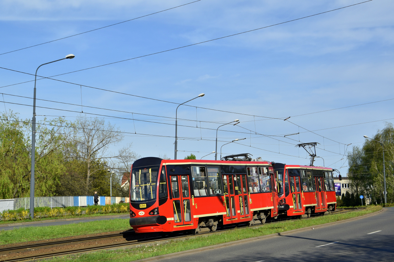 Силезские трамваи, Konstal 105N-HF11AC № 695