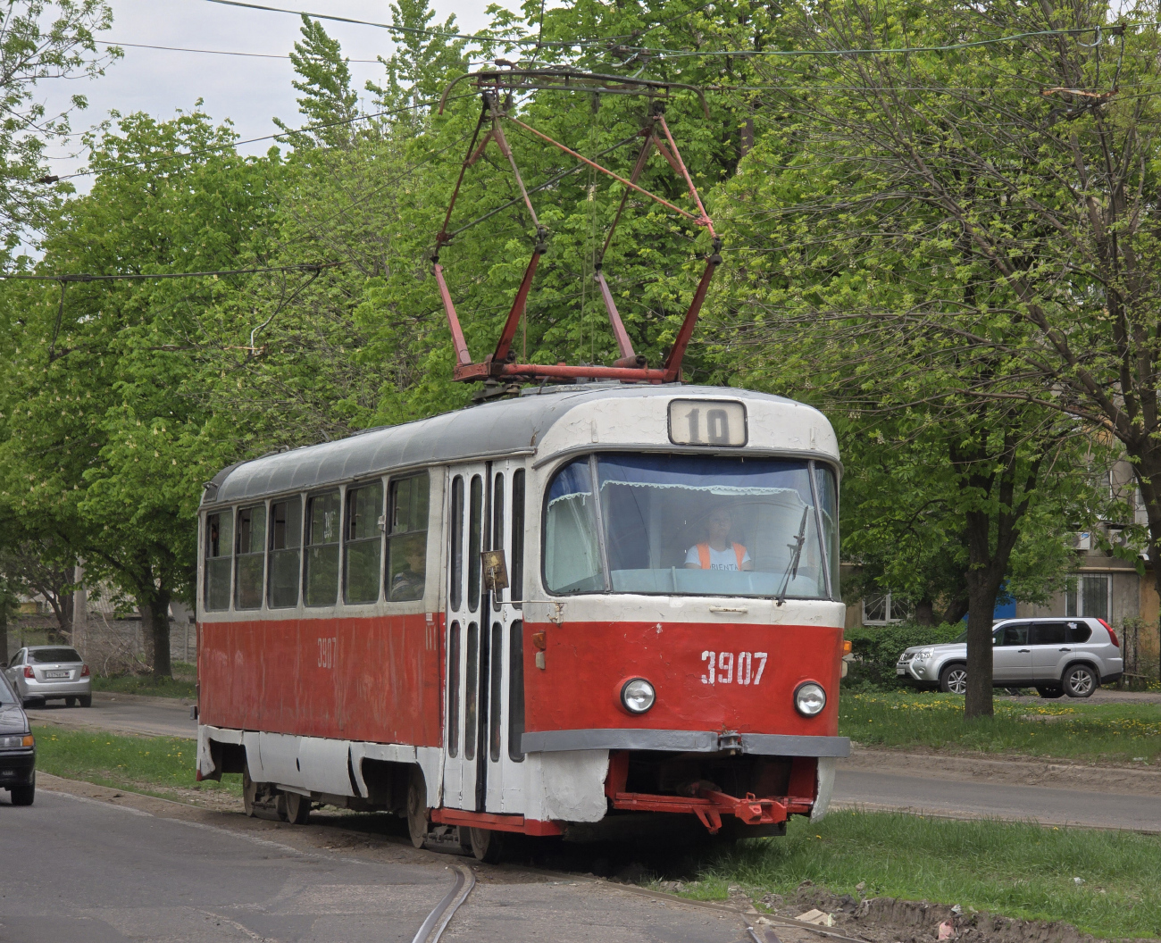 Doņecka, Tatra T3SU (2-door) № 3907