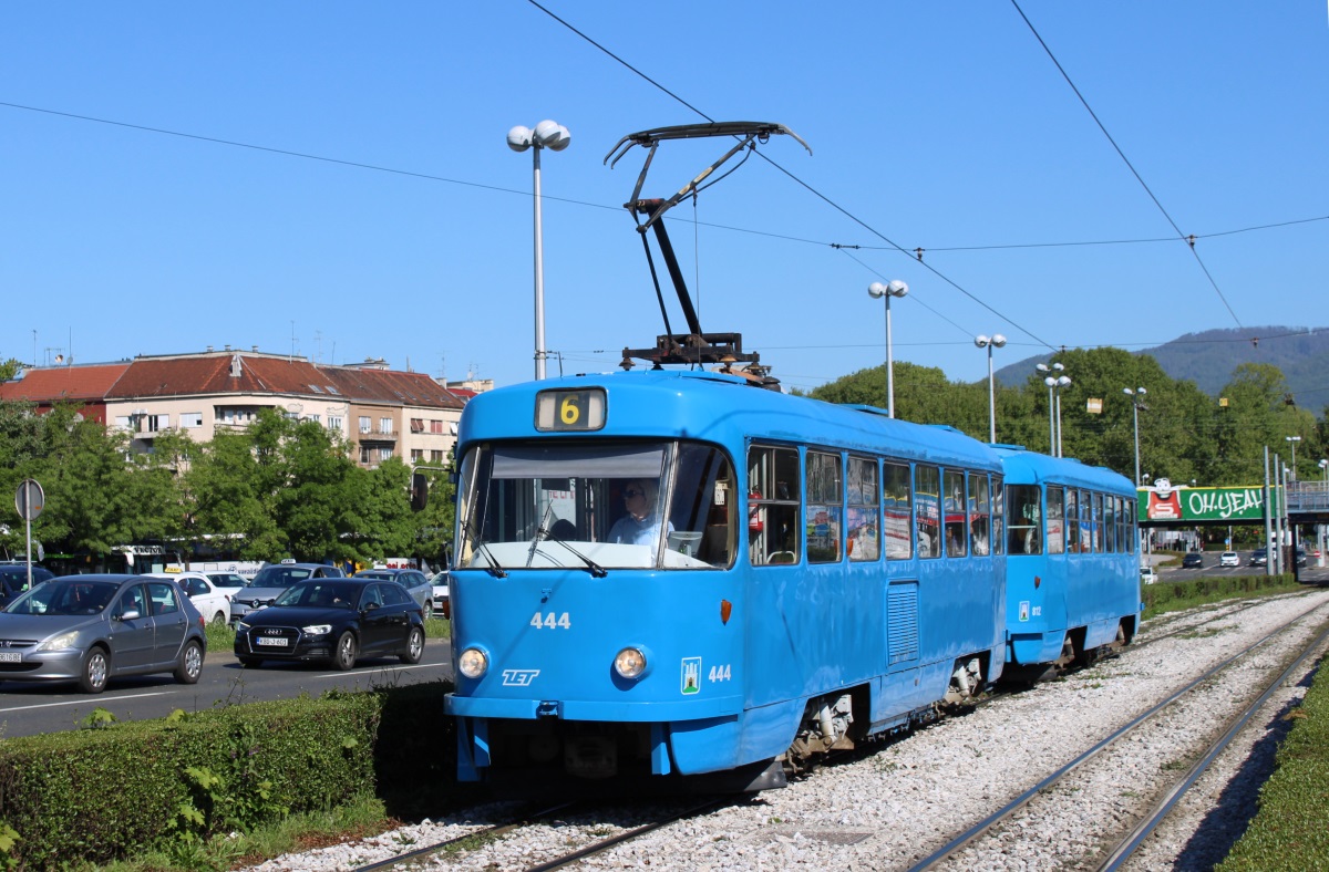 Загреб, Tatra T4YU № 444