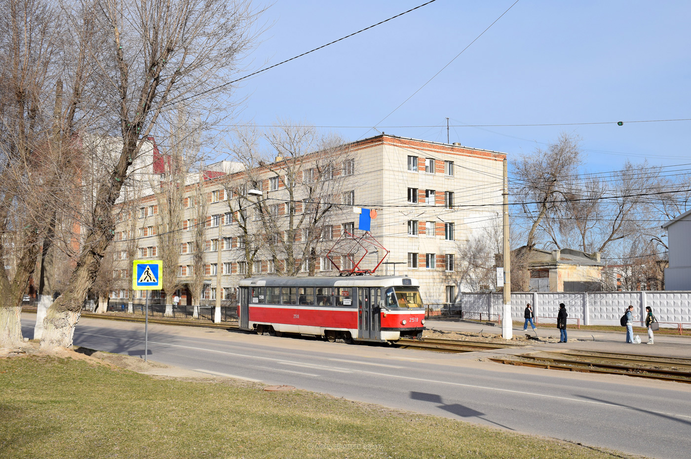 Волгоград, Tatra T3SU (двухдверная) № 2518