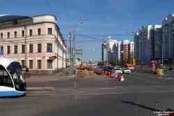 莫斯科, 71-931M “Vityaz-M” # 31293; 莫斯科 — Construction and repairs; 莫斯科 — Construction of a tram line on Sergiya Radonezhskogo Street