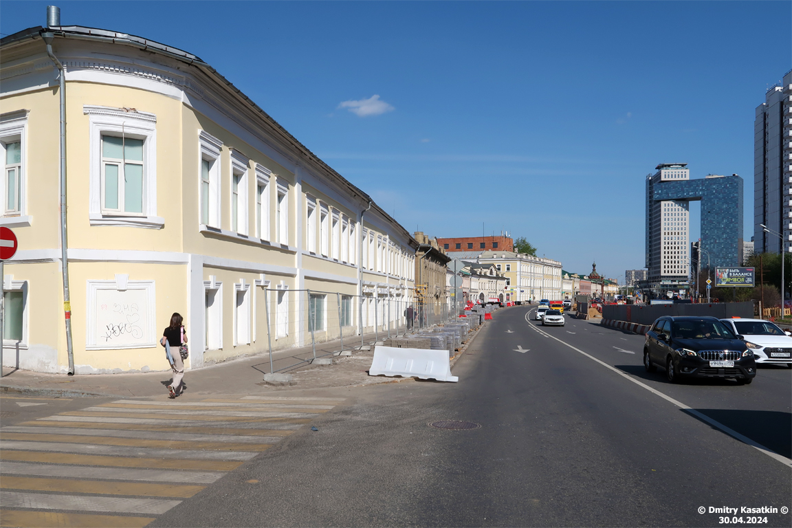 Москва — Строительство и ремонты; Москва — Строительство трамвайной линии на улице Сергия Радонежского