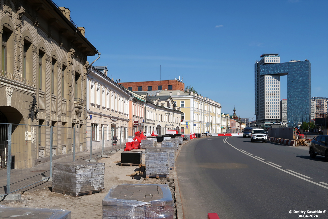 Москва — Строительство и ремонты; Москва — Строительство трамвайной линии на улице Сергия Радонежского