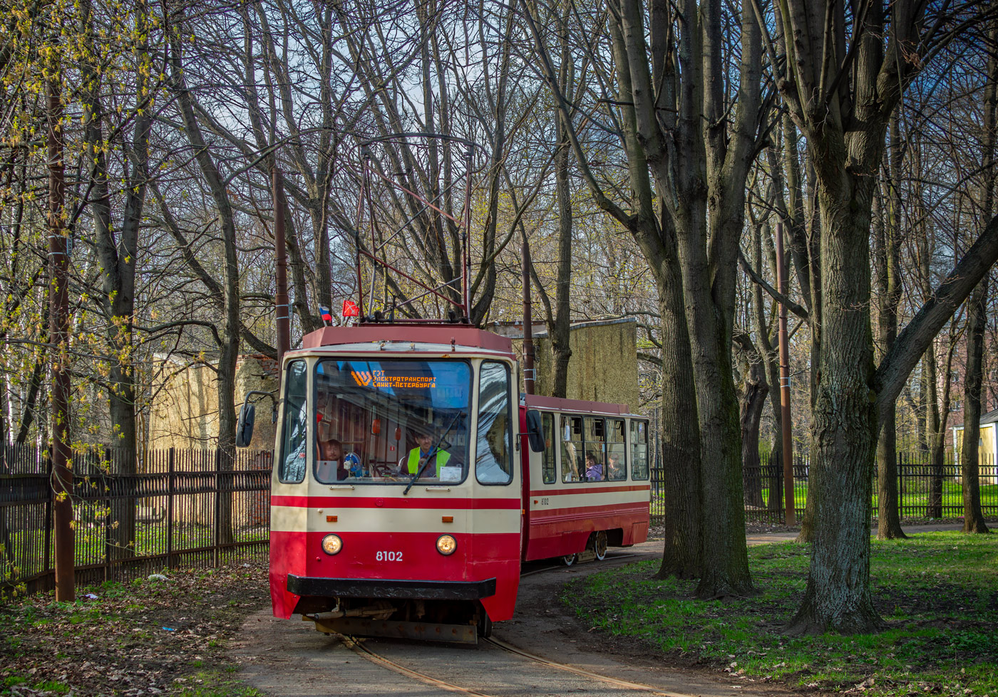 Санкт-Петербург, 71-147К (ЛВС-97К) № 8102; Санкт-Петербург — Заказная поездка на трамвае ЛВС-97К №8102 — 28.04.2024