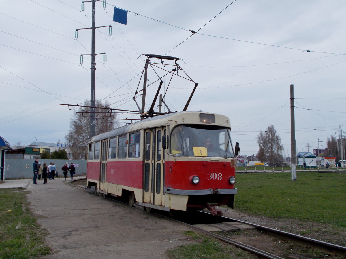 Курск, Tatra T3SU № 308