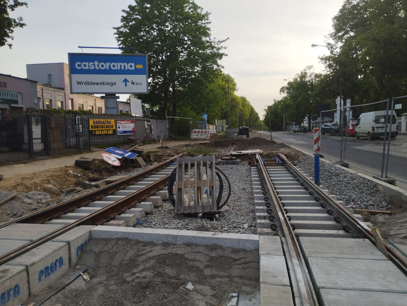 Łódź — Repairs and reconstructions; Łódź — Suspended lines