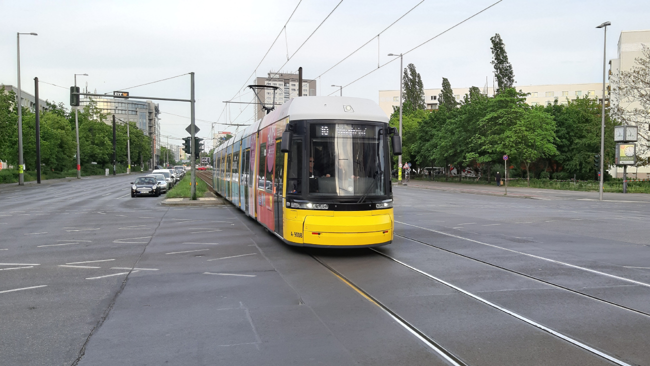 Berlin, Bombardier Flexity Berlin (GT8-08ZR/F8Z) — 9008