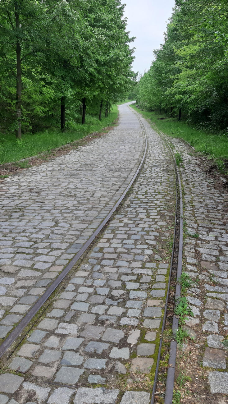 Шёнайхе - Рюдерсдорф — Oстатки бывших трамвайных линий