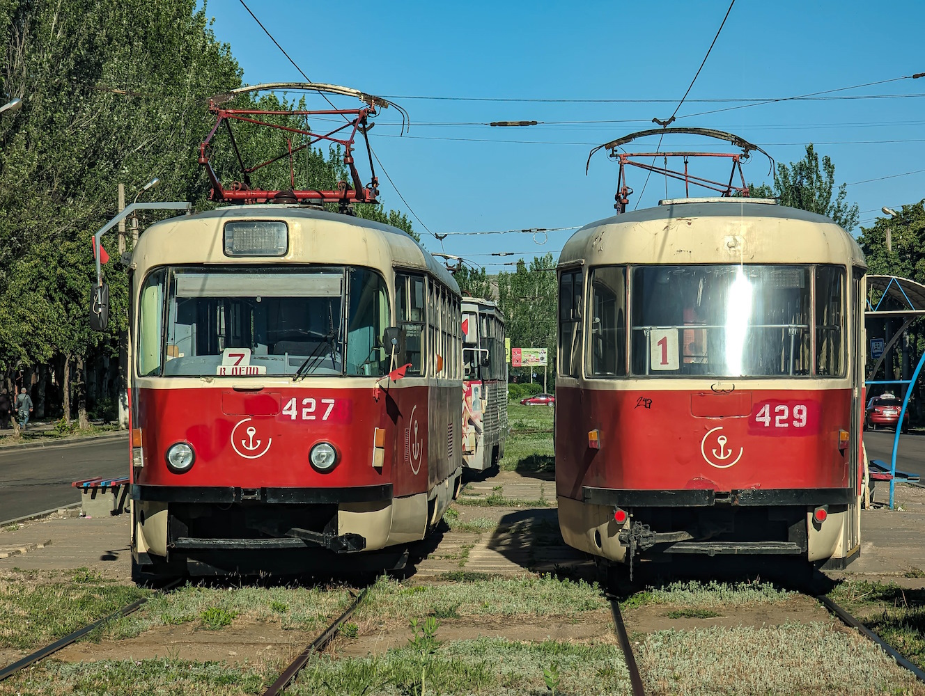 Горловка, Tatra T3SUCS № 427; Горловка, Tatra T3SUCS № 429