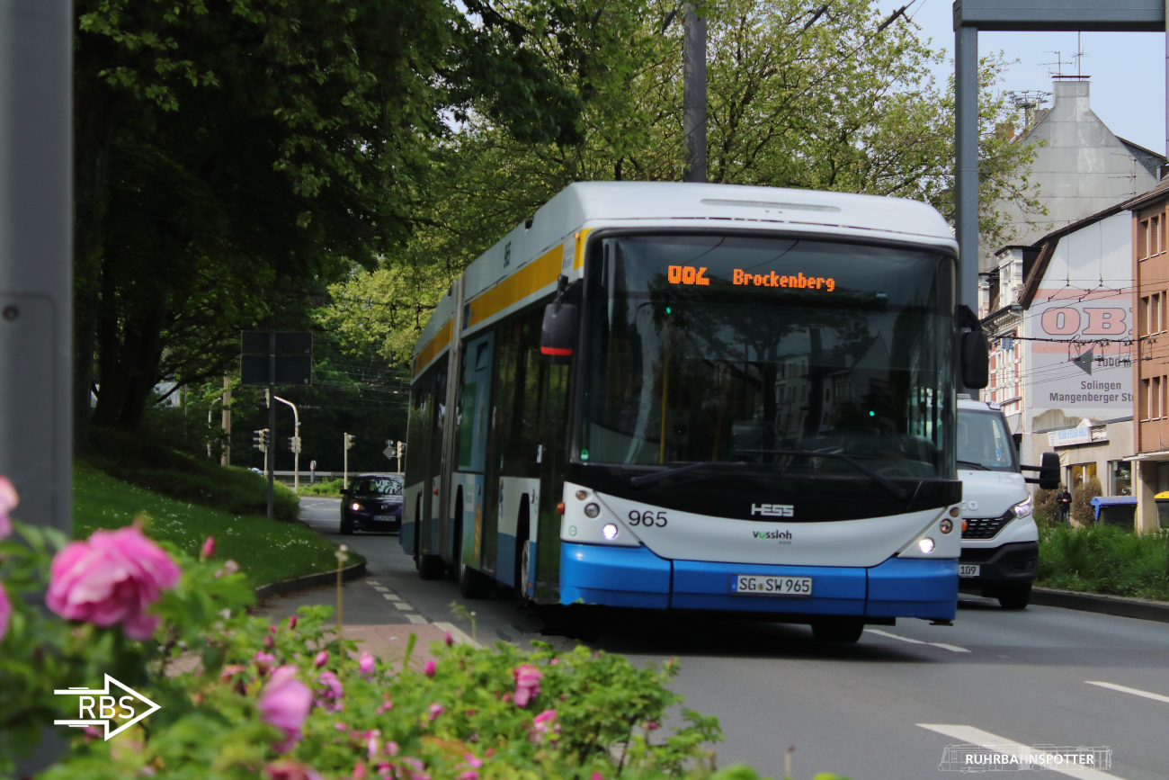 Золинген, Hess SwissTrolley 3 (BGT-N2C) № 965