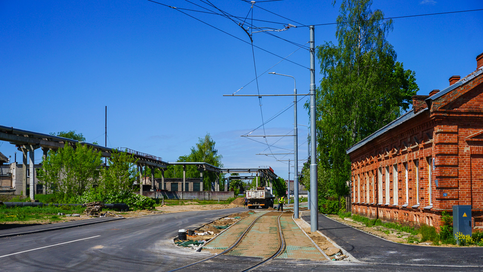 Даугавпилс — Реконструкция трамвайной линии до хлебокомбината; Даугавпилс — Трамвайные линии и инфраструктура