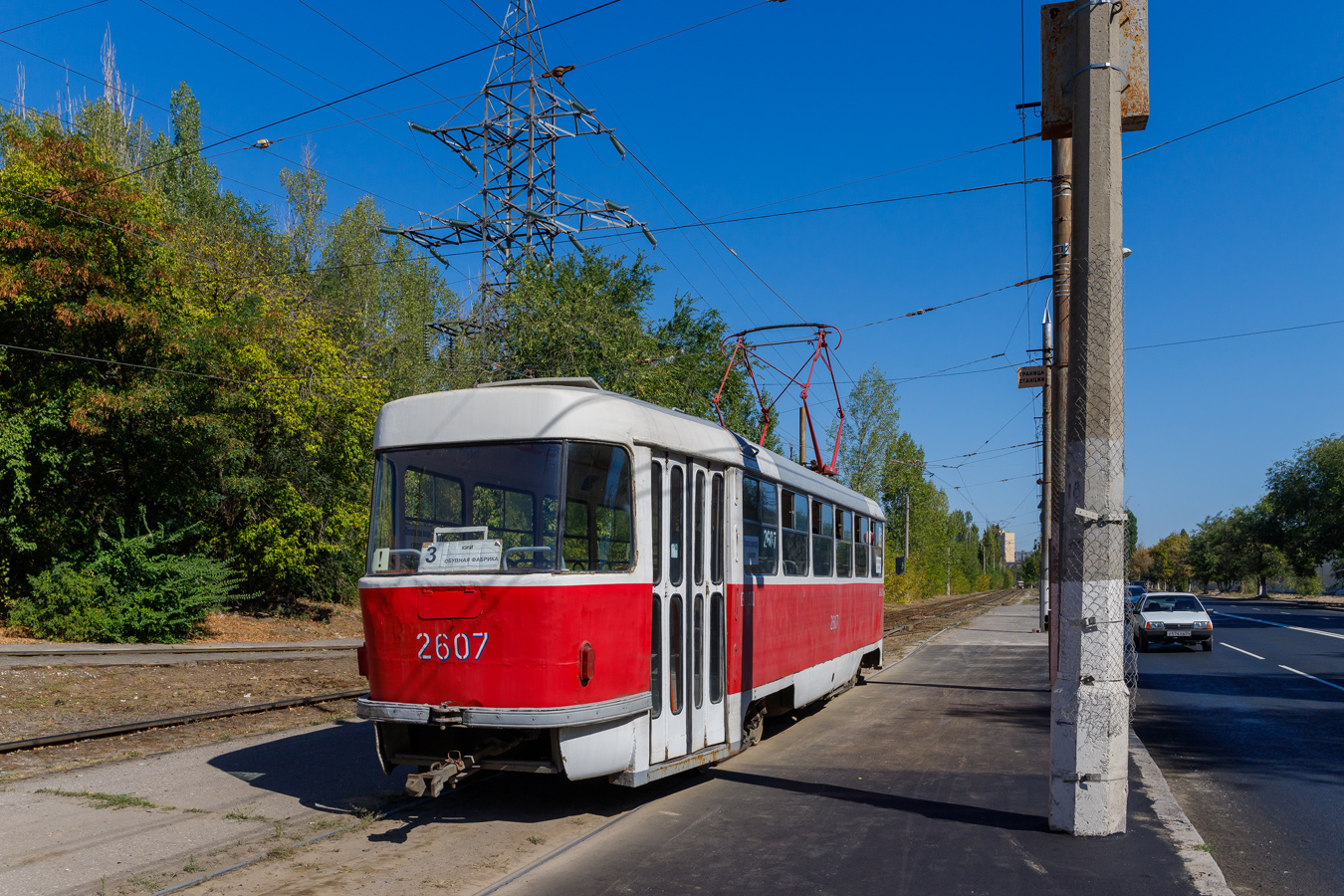 Волгоград, Tatra T3SU (двухдверная) № 2607