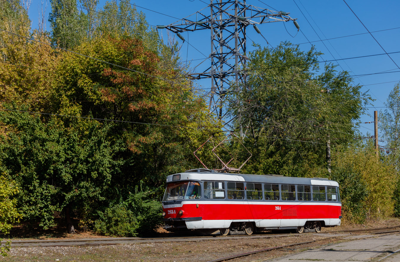 Волгоград, Tatra T3SU (двухдверная) № 2614