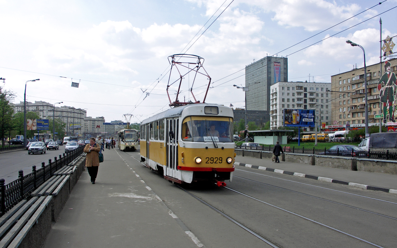 Москва, Tatra T3SU № 2929