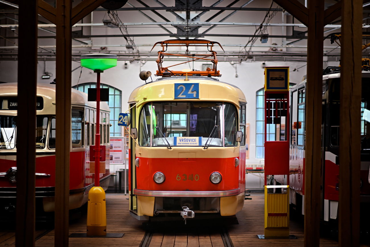 Praha, Tatra T3 č. 6340; Praha — Public transport museum in Střešovice depot
