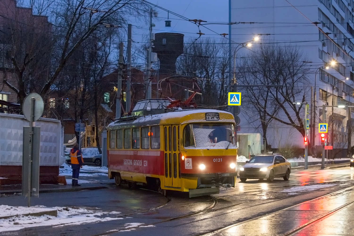 Москва, Tatra T3SU (двухдверная) № 0121